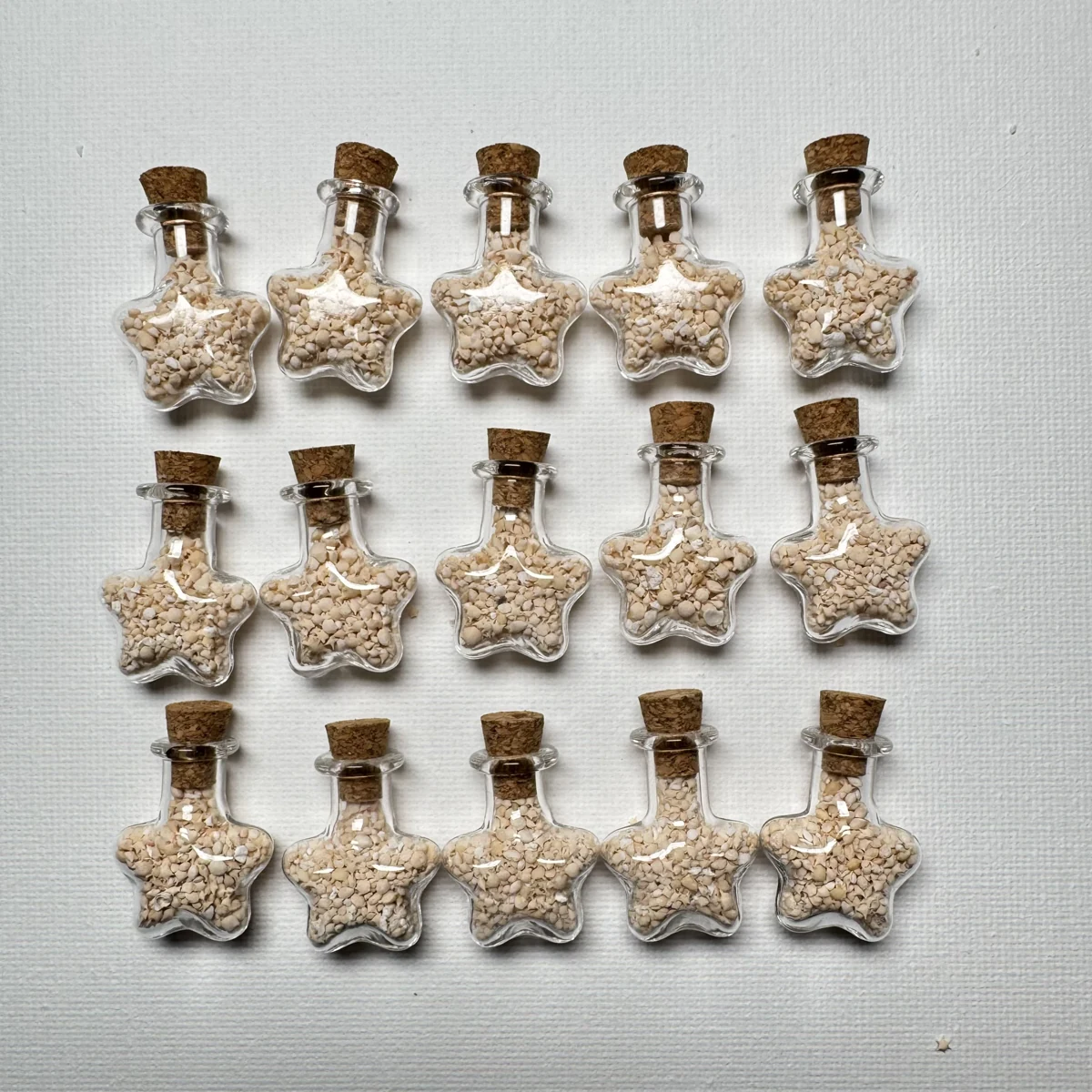 Foraminifera "star sand" shell specimen from Okinawa, Japan, 30 mm（bottle）, image 3